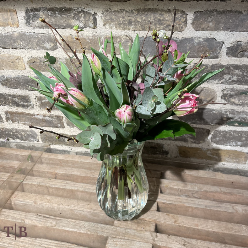 Buket med vase