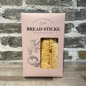 Bread sticks med tomat og oliven