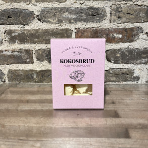 Kokosbrud med hvid chokolade